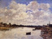 Boudin, Eugene - The Banks of the Touques